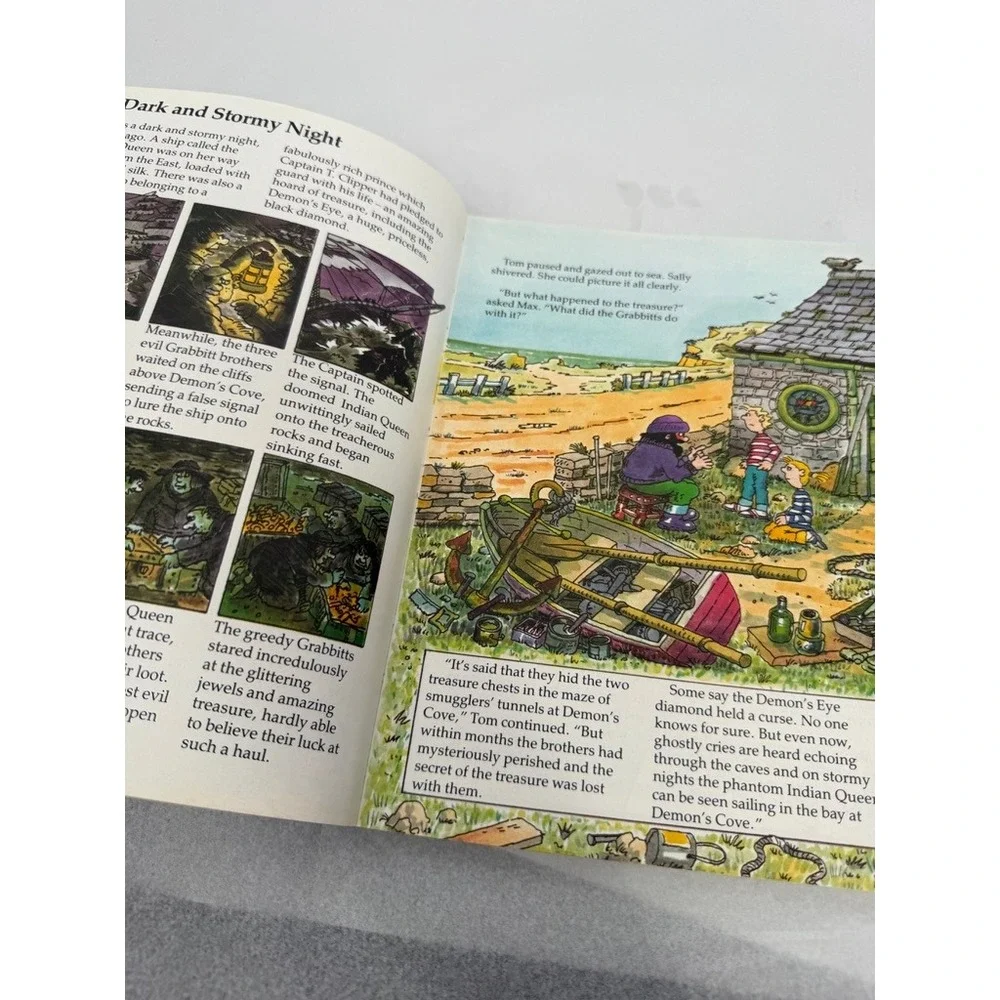 Second Usborne Book of Puzzle Adventures Stories VTG 1990 Paperback ACCEPTABLE